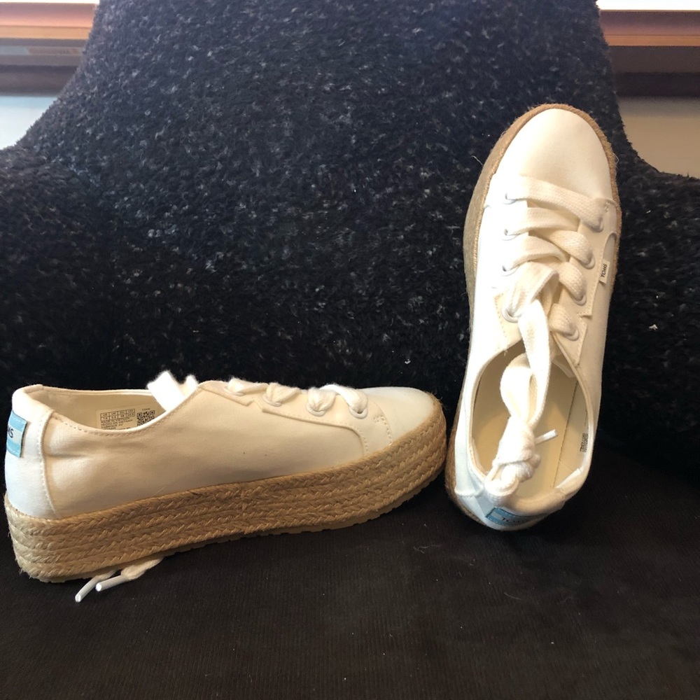 Toms platform canvas sneakers